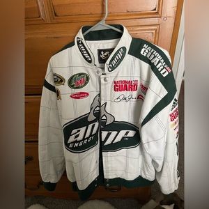 Dale Earnhardt Jr. Amp Energy National Guard racing Jacket Large White